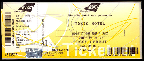 Billet concert neuf de - billet,