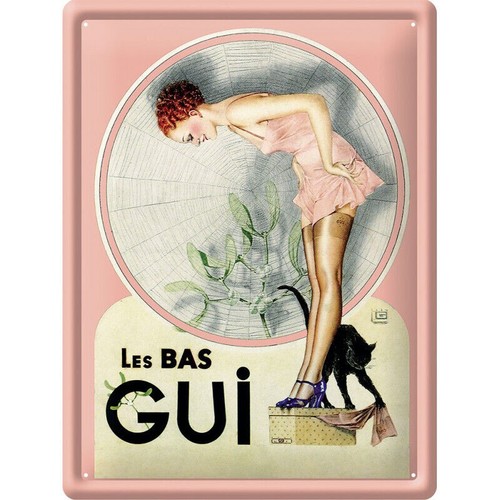Grande plaque métal vintage
