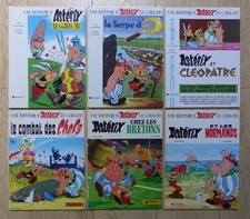 LOT DE 6 BD ASTERIX ET OBELIX - N°1 A 9 - DE GOSCINNY ET UDERZO - TBE