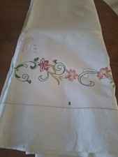 DRAP coton, brode main