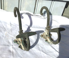 Lot de 2 superbes PATERE PORTE MANTEAUX en fonte art nouveau Atelier