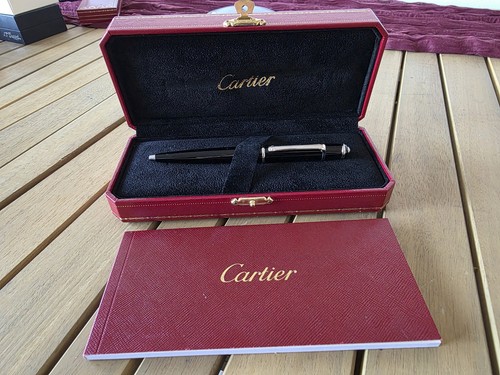 Cartier stylo bille noir - –,
