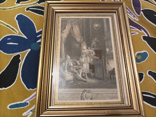 Petit tableau une gravure - petit,