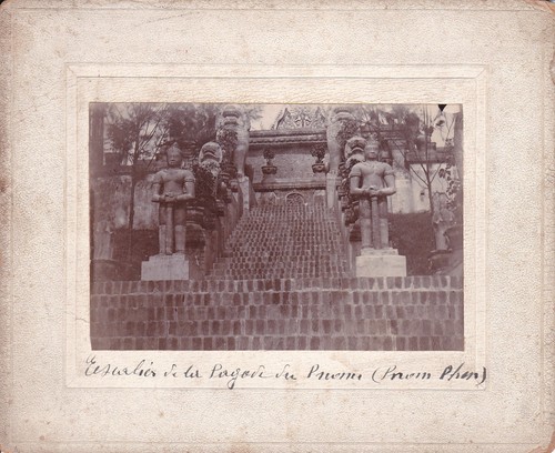 Photo 1900 cambodge - cambodge, escalier