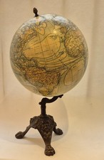 Lebègue Globe terrestre de 30cm de diamètre, circa 1890 bon état