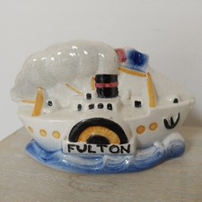 Tirelire a casser Sarreguemines Esdeve Bateau Fulton