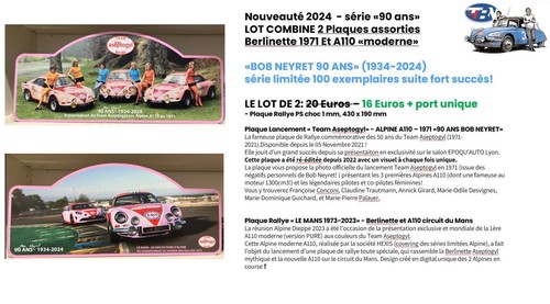 Lot plaques alpine - alpine, 90