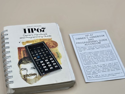 Hewlett packard 67 - packard, hp-67