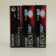 Lot 3 Cassette SONY, TDK VHS C