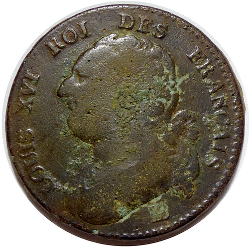 Louis xvi deniers 1792 bb - 12,