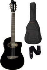 GUITARE NYLON CUTAWAY ELECTRO ACOUSTIQUE EKO NXT-N100CWE-BLK  + HOUSSE ET SANGLE