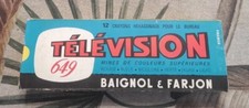 BAIGNOL & FARJON BOITE INCOMPLETE DE 7 ANCIENS CRAYONS  "TELEVISION" 649 rouge
