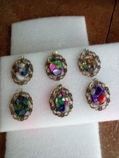 pendentifs opal/coquilles d'ormeaux