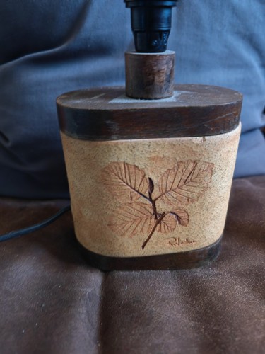 Lampe vintage signée leduc - signée, r