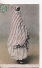 cpa.Alger.Mauresque.Costume de Ville.femme voilée