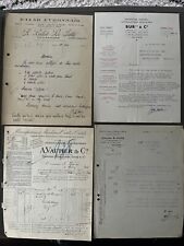 Lot de 16 factures anciennes