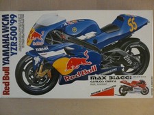 Maquette Moto 1/12 TAMIYA Ref 14076 Red Bull Yamaha WCM YZR 500 '99 Max Biaggi