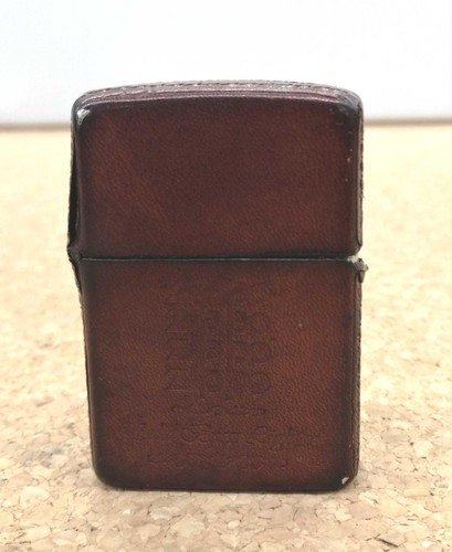Briquet huile étui cuir - briquet,