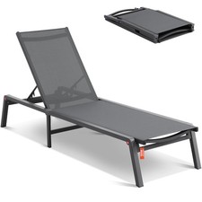 VEVOR Chaise longue jardin