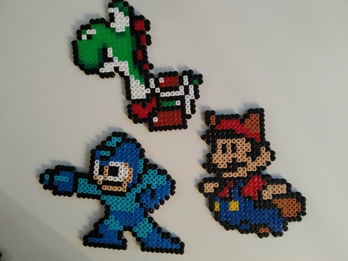 Pixel art perle hama mario - perle, hama.