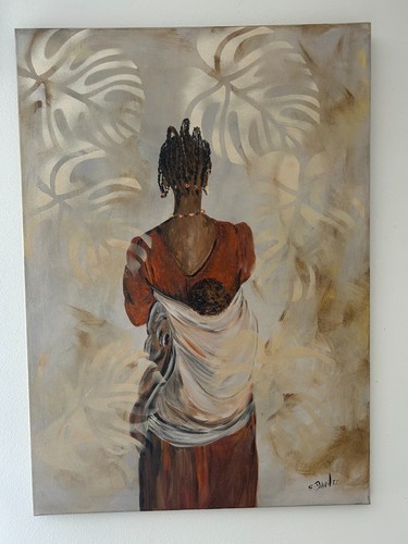 Femme africaine 50x60cm - femme,