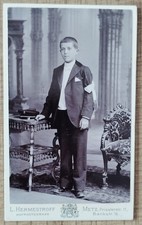 Cdv jeune garçon costume - cdv,
