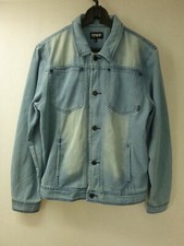 Ripndip light washed 'Eat me' skateboarding Denim Jacket trucker style sz L nwot