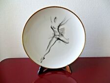 LE TALLEC PARIS ,assiette en porcelaine ,danseuse /ballerine d'aprés JEAN TOTH