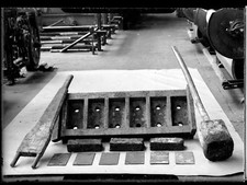 Fabrique de briques ? - négatif photo ancien verre 1940