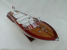 maquette riva bateau Riva Aquarama Crème  87cm entièrement Bois laiton modélisme