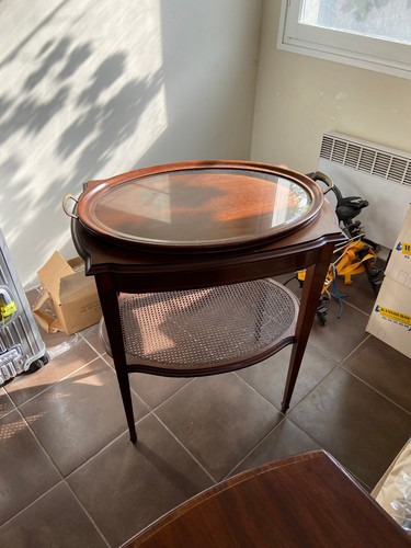 Table desserte acajou - table,