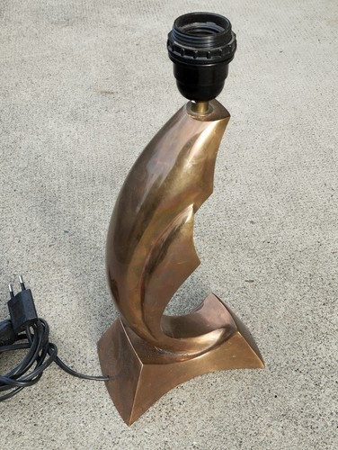 Lampe sculpture bronze design - sculpture,