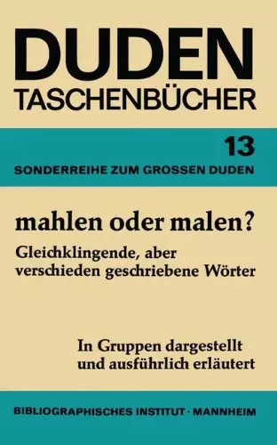 Duden taschenbücher 13 - duden, bd.13