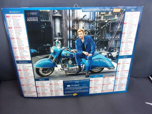 Calendrier poste 2023 johnny - poste,