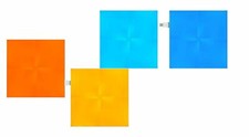 NANOLEAF NL29-0001SW-4PK Panneaux Lumineux Carrés Intelligents, Plastique, 4 W, 