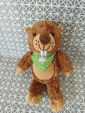 Doudou peluche castor marmotte