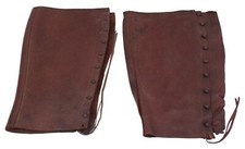 Paire de guêtres en cuir marron officier français WW1 14 18 1914 1918