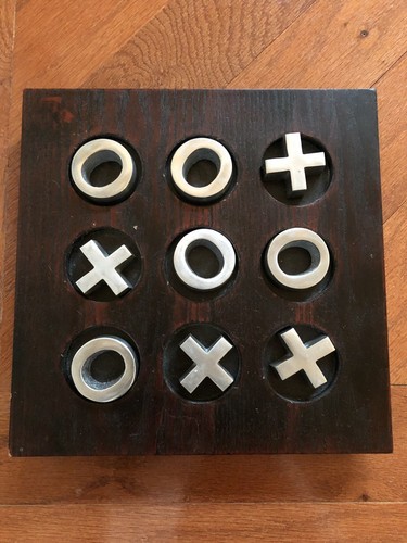 Wooden puzzle tic tac - wooden, toe