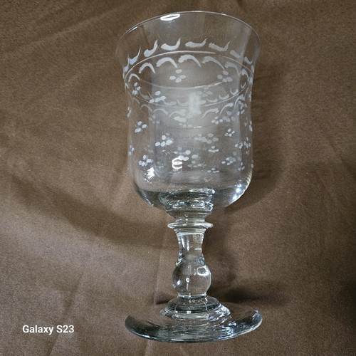 Grand verre cristal 19me - verre, en