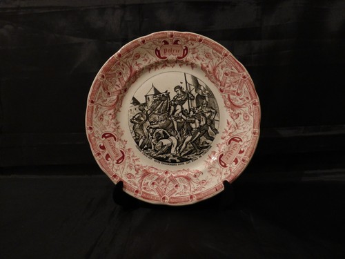 Assiette parlante digoin - assiette,