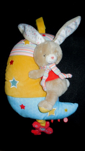 Doudou peluche musical lapin - doudou,