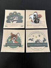 Lot 4 Stickers Disney Hôtel Séquoia Lodge Disneyland Paris