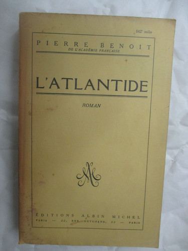 Pierre benoit atlantide - benoit, /