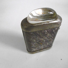 ancienne lampe de poche verre loupe