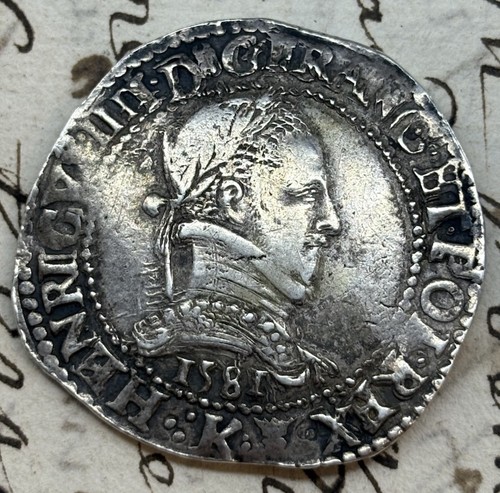Henri iii franc - col, plat