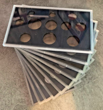10 BOITIERS DE RANGEMENT DE 11 CASES POUR MONNAIES DE 1 CT A 100 FRS