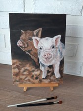 Deux cochons peinture