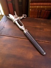 Instrument de boucher ancien en acier inoxydable - Outil vintage de qualité