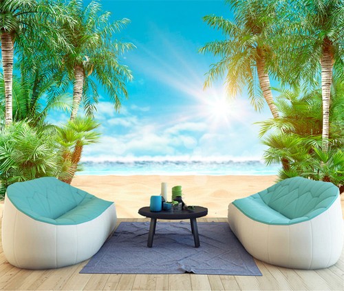 Beach sunshine seaside - 3d,