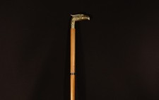 canne ancienne à système / System cane Eagle's head